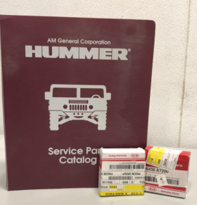 (1) AM General Corporation Hummer service parts catalog 2000, (2) Kia Keyless Entry Key Fobs