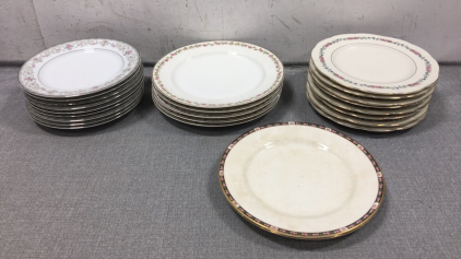 (24) Various Decorative Dinner Plates