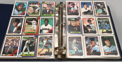 (650+) Baseball Cards, Topps 1980’s and 1990’s + Book