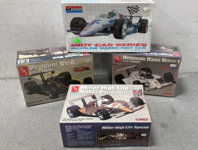 (4) Model Indy Cars Kits