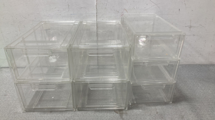 (7) Clear Storage Drawers