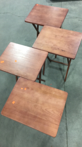 (4) TV Dinner Fold Up Tables