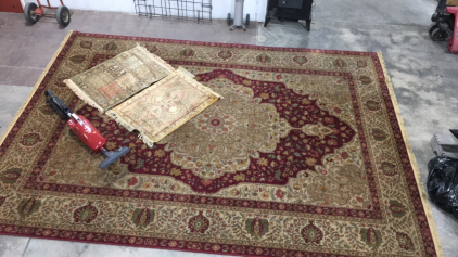 Large Area Carpet including (2) Small Foot Mat, A Miele Vaccum Machine