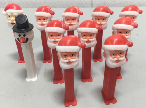 (10) Pez Dispensers Christmas Themed