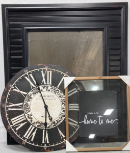Mirror, Grand Hotel Clock And &lsquo;You Are Home To Me&rsquo; Picture