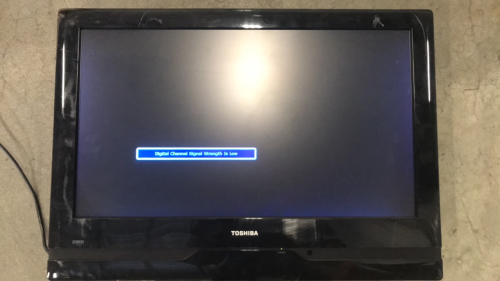 26” Toshiba TV - No Remote or Power Cable