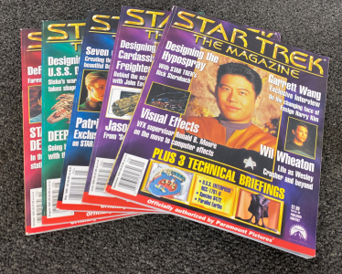 (5) Collectible Star Trek Magazines out of Print