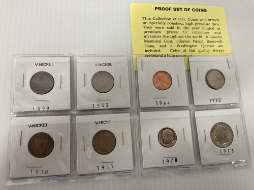 (8) Assorted Coins