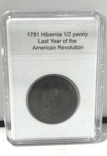 1781 Hibernia Copper 1/2 Penny