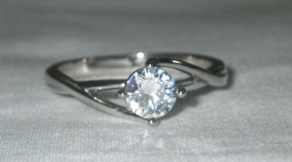 Engagement Solitaire Setting Size 9.5 Marked 925