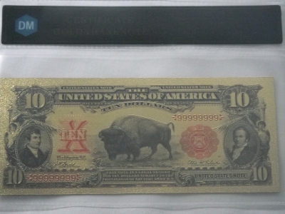 Marked 24k $10 Banknote -