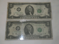 (2) 1976 2-Dollar Bills