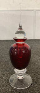 Vintage Ruby Red Perfume Bottle