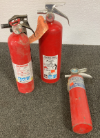 (3) Empty Fire Extinguishers