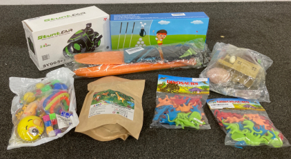 Remote Control Car, Tots Golf Club Kit, Dinosaur Toys And More