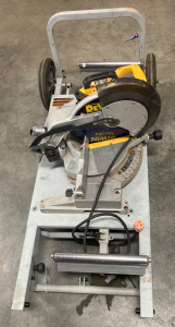 DeWalt Compound Miter Saw on Portable Ridgid Dolly