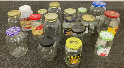 Assortment Of Glass Jars