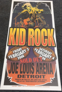 Kid Rock Joe Louis Arena 2006 Detroit Concert Poster