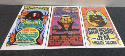 (1) Kathryn Sydell 2005 Farmington Hills Michigan Concert Poster (1) Sum 41 2005 Detroit Concert Poster (1) Gavin Degraw 2005 Concert Poster