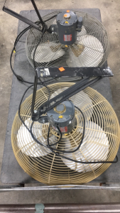 (2) Large Ceiling Fans, Hanging Industrial Style