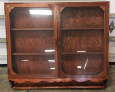 Large Wall Storage with Glass Doors