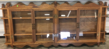 Long Wall Storage with Glass Doors