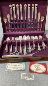 Roger Bros. Fine Silver Plate Silverware In Case