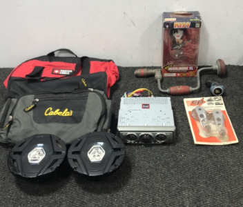 Dual Car Audio Receiver - 300 W Boss 6.5”- Window Cranks - Paul Stanley Figurine - Plus more