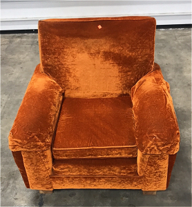 Orange High Back Single Chair