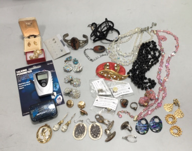 HealthVitality Talking Pedometer, Sportline Electronic Pedometer, Various Craft/Costume Jewelry&hellip; Rings, Earings, Neclaces, and Pins