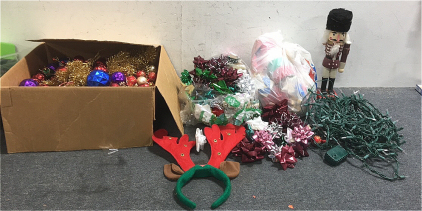 Large Lot Of Christmas Decorations