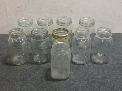 (4) Kerr Vintage Canning Jars (3) Ball Perfect Mason Canning Jars (3) Golden Harvest Canning Jars (1) Atlas Mason Jar