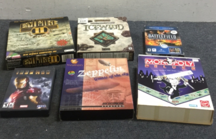 (6) Vintage PC Computer Games