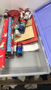 (4) Rolls of Wrapping Paper, Gifts bags, Ribbon, Filling Paper, Bows, and more