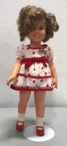 1972 Shirley Temple Doll 17&rdquo; Vinyl Stand Up Cheer Polka Dot Dress