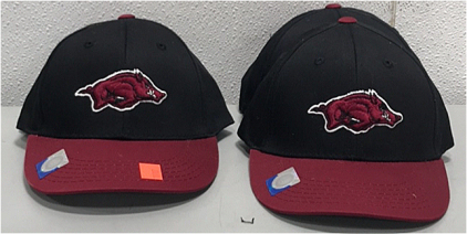 (5) Arkansas Football Caps