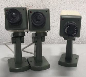 (3) Green Security Cameras