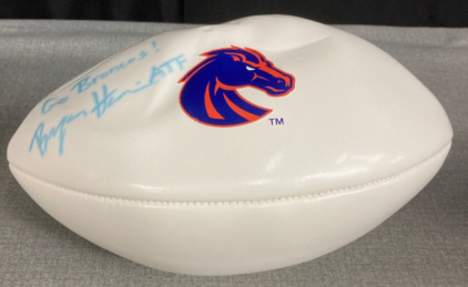 Boise State Broncos Autographed Football Bryan H. ATF