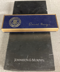 Ronald Regan Commemorative Pen and Johnson &Murphy Wallet