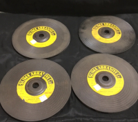 (4) Vintage 1961 Slima Abrasives Company 9” Grinding Discs