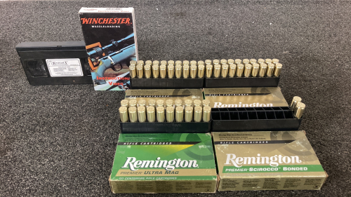 7mm Remington Ultra Mag Brass Casings & Muzzleloading Instructional Cassettes