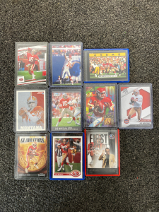 (10) Collectible San Francisco 49ers Sports Cards Includes Joe Montana and Jerry Rice