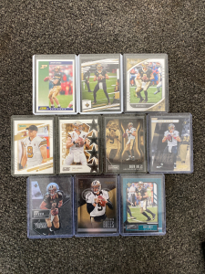 (10) Collectible Drew Brees Sports Cards