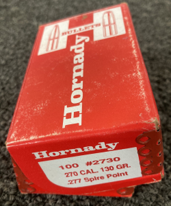 Hornady 270 CAL. 130 GR. .277 Spire Point Bullets