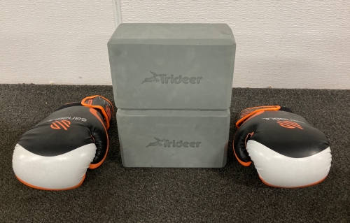 Sanabul Boxing Gloves And Trideer Workout Boxs