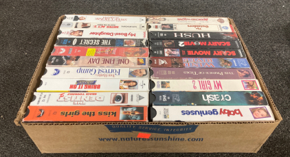 Box Full Of VHS Tapes