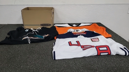 Box of (3) Assorted Hockey Jerseys