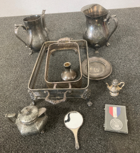 Assorted Silver & Silver Plate Items