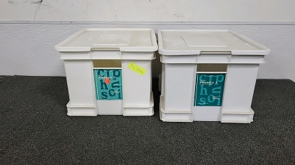 Set of (2) Storage Containers