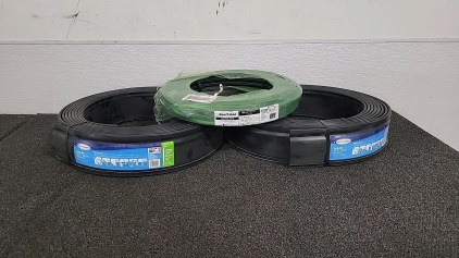 (2) Rolls of Dig-In Resin Edging and (1) Roll 1/2" Swing Pipe